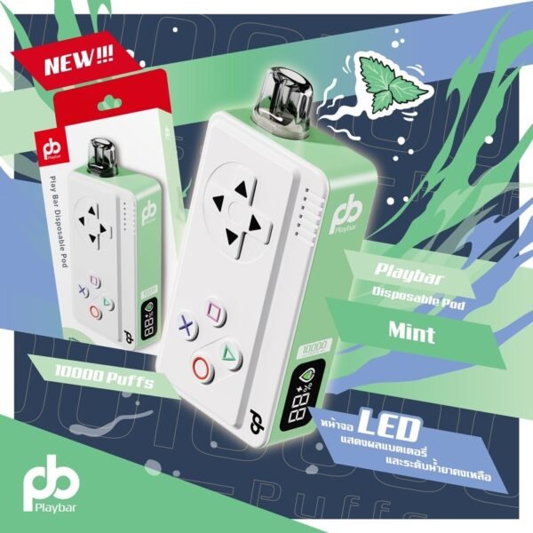 จำหน่ายบุหรี่ไฟฟ้า-พอต playbar-mint