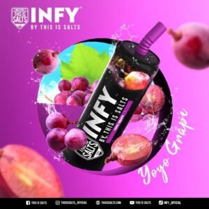 พอต infy ใช้แล้วทิ้ง-บุหรี่ไฟฟ้า องุ่นโยโย่