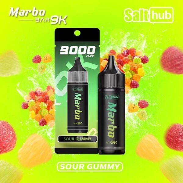 พอตใช้แล้วทิ้ง sour gummy marbo k9