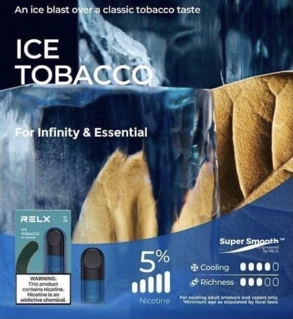 หัวพอต relx กลิ่น ice tobacco